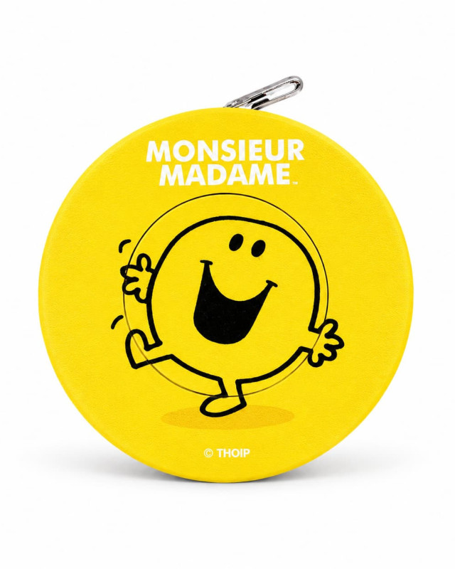 Mètre Enrouleur Jaune Heureux Monsieur Madame - Bohin - Mercerine