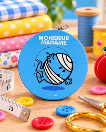 Mètre Enrouleur Bleu Monsieur Madame - Bohin | Mercerine