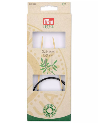 Aiguilles circulaires bambou - Taille 2.5 mm - Prym - Mercerie - Mercerine