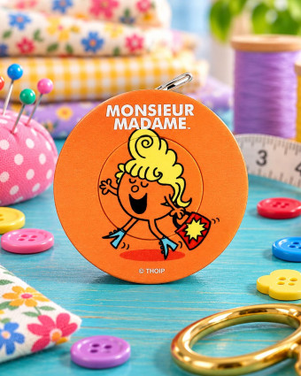 Mètre Enrouleur Orange Monsieur Madame - Bohin - Mercerine