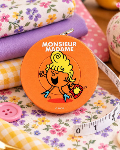 Mètre Enrouleur Orange Monsieur Madame - Bohin - Mercerine