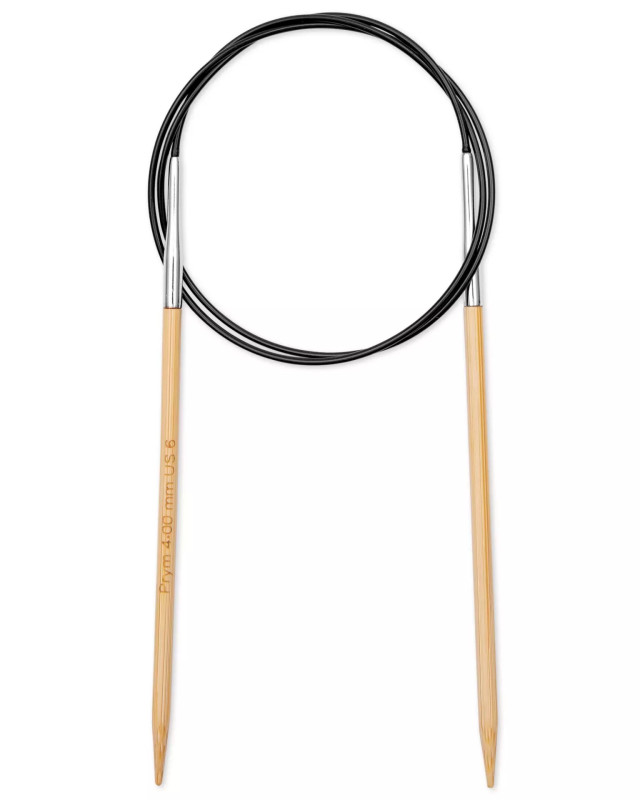 Aiguilles japonaises circulaires - bambou - Taille 4.0 mm - Prym - Mercerie - Mercerine