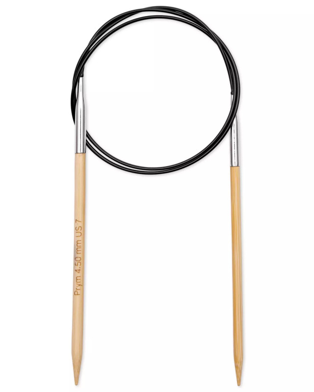 Aiguilles japonaises circulaires - bambou - Taille 4.5 mm - Prym - Mercerie - Mercerine