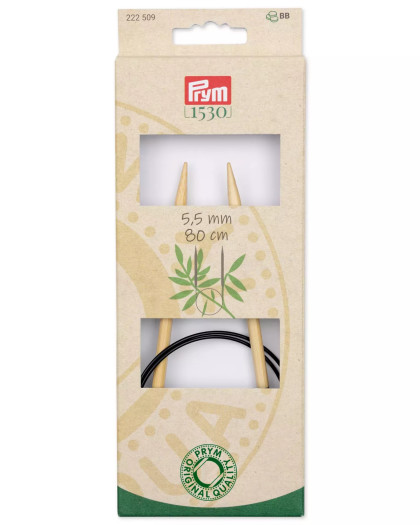 Aiguilles japonaises circulaires - Taille 5.5 mm - Prym - Mercerie - Mercerine