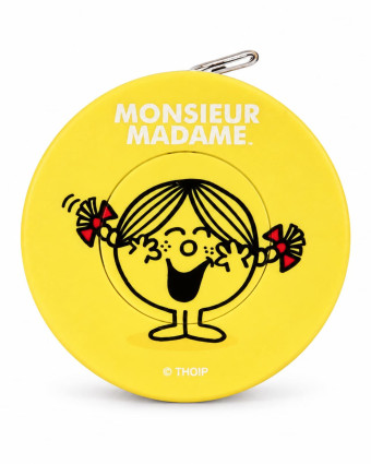 Mètre Enrouleur Jaune Monsieur Madame – Bohin| Mercerine