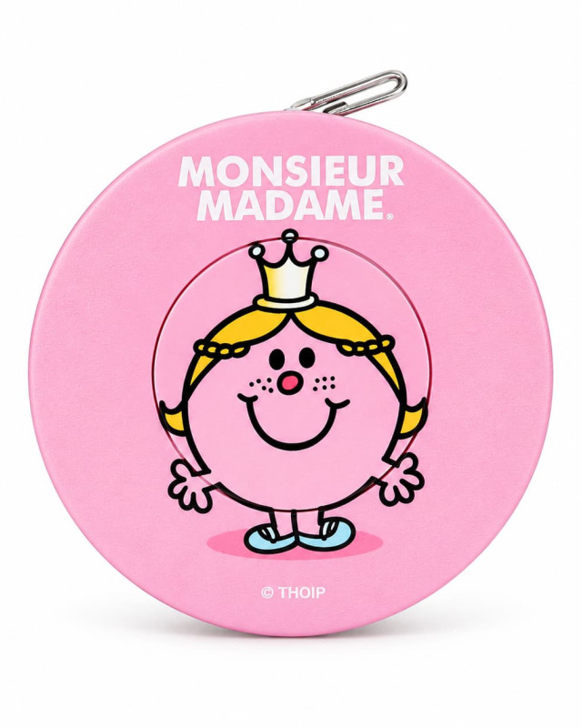 Mètre Enrouleur Rose Monsieur Madame Princesse | Mercerine