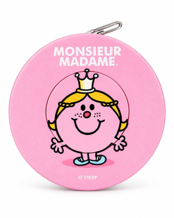 Mètre Enrouleur Rose Monsieur Madame Princesse | Mercerine