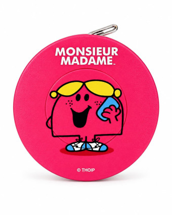 Mètre Enrouleur Rose Fuchsia Monsieur Madame | Mercerine