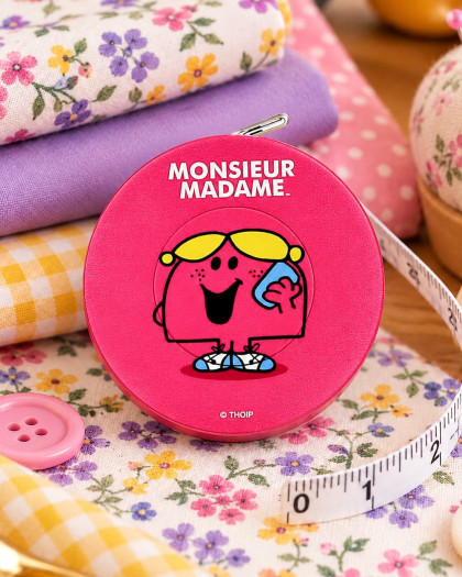 Mètre Enrouleur Fushia Monsieur Madame - Bohin - Mercerine