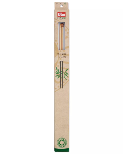 Aiguilles à tricoter à boule - Bambou - 3.5mm - Prym