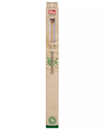 Aiguilles à tricoter à boule - Bambou - 3.5mm - Prym