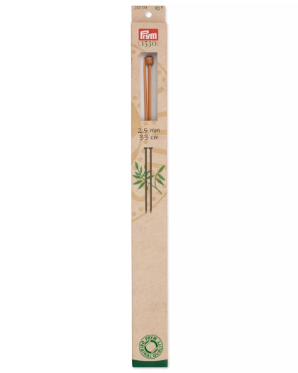Aiguilles à tricoter à boule - Bambou - 2.5mm - Prym