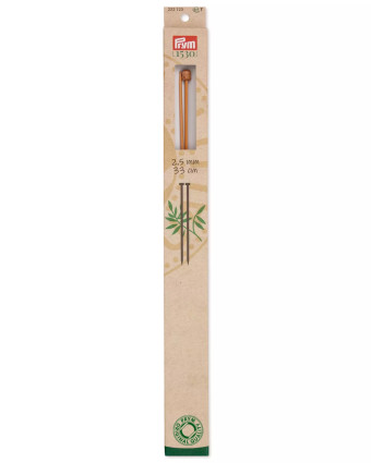 Aiguilles à tricoter à boule - Bambou - 2.5mm - Prym