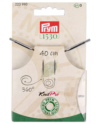 Cordon aiguilles à tricoter 360°- 6 tailles - Prym- Mercerine