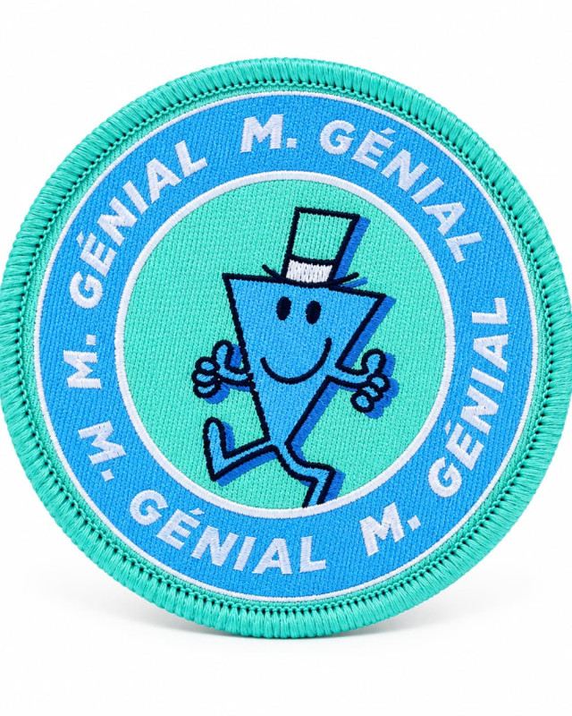 Écusson brodé M Génial - Monsieur Madame - Bohin - Mercerine