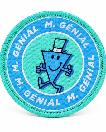 Écusson brodé M Génial - Monsieur Madame - Bohin - Mercerine
