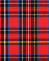 Tissu Tartan Flanelle rouge multicolore