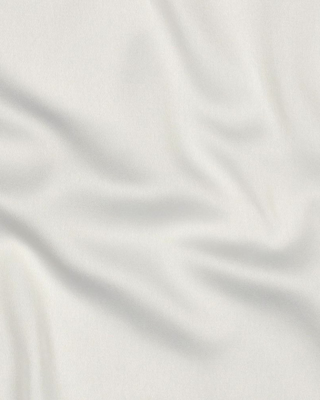 Tissu Satin Microfibre Uni Blanc - Mercerine