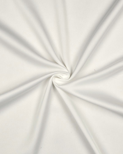 Tissu Satin Microfibre Uni Blanc - Mercerine