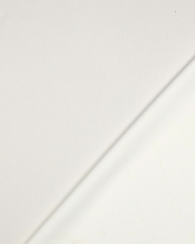 Tissu Satin Microfibre Uni Blanc - Mercerine