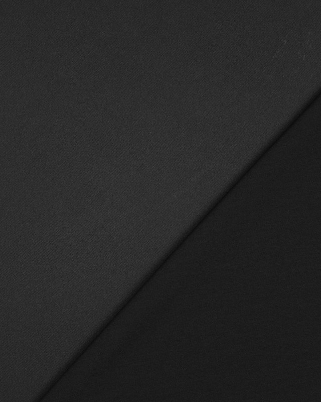 Tissu Satin Microfibre Uni Noir - Mercerine