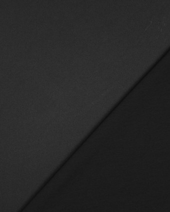 Tissu Satin Microfibre Uni Noir - Mercerine