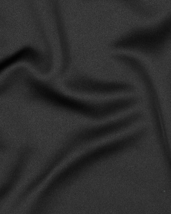 Tissu Satin Microfibre Uni Noir - Mercerine