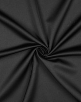 Tissu Satin Microfibre Uni Noir