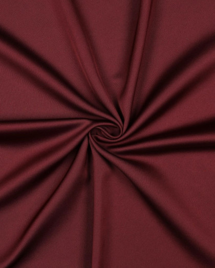 Tissu Satin Microfibre Uni Bordeaux - Mercerine