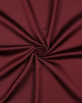 Tissu Satin Microfibre Uni Bordeaux - Mercerine