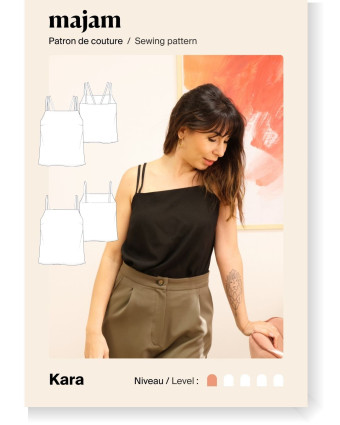 Patron Top Kara - Majam - Mercerine