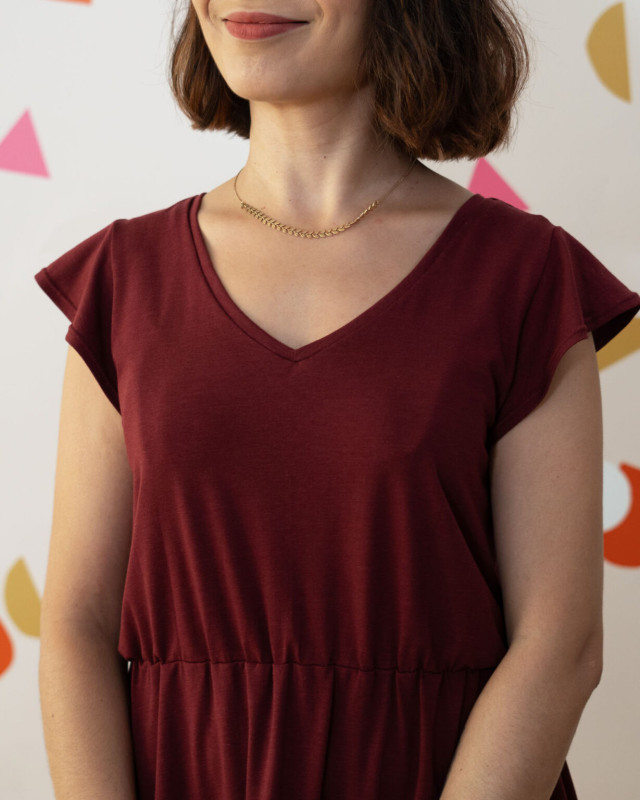 Patron robe jersey Émilie - Majam - Mercerine