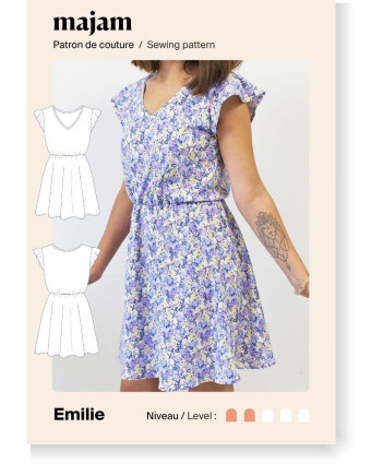 Patron robe en jersey Émilie - Mercerine