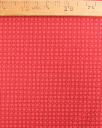 Tissu vichy et étoiles rouge | Mercerine