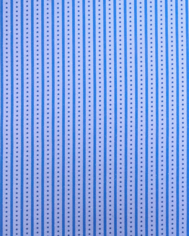 Tissu rayures et étoiles bleu| Mercerine