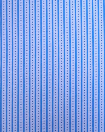 Tissu rayures et étoiles bleu| Mercerine