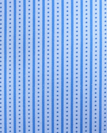 Tissu rayures et étoiles bleu| Mercerine