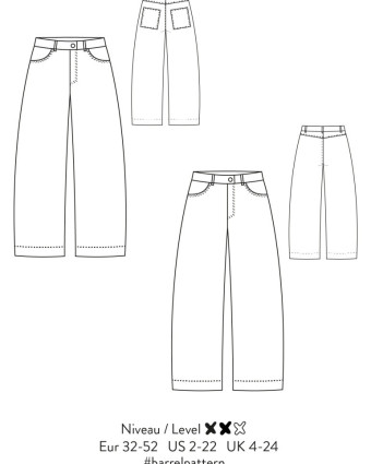 Patron pantalon Barrel - Atelier Scämmit - Mercerine