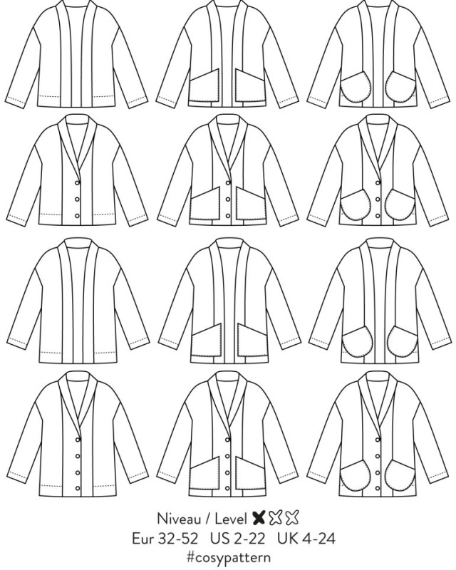 Patron veste-gilet Cosy - Atelier Scämmit - Mercerine