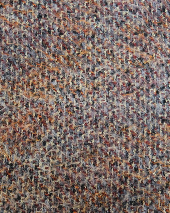 Tissu tweed chiné orange et doré - Mercerine