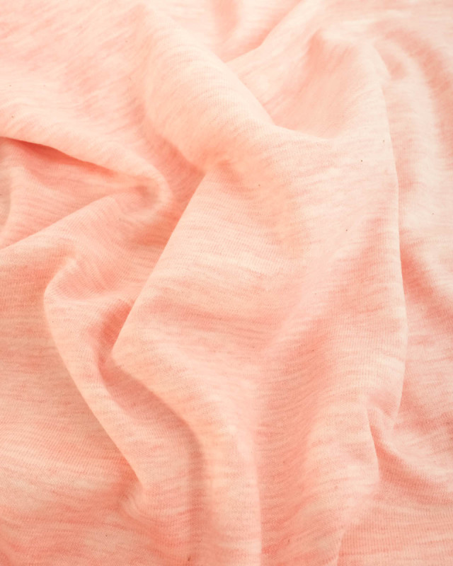 Jersey Mélangé Layette Rose - Mercerine