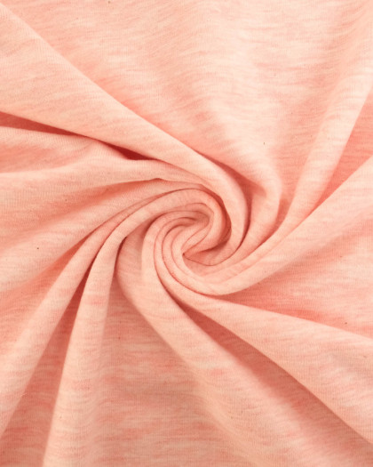 Jersey Mélangé Layette Rose - Mercerine
