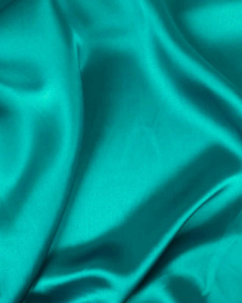 Tissu soie turquoise Alicia - Mercerine