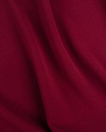 Crêpe jersey bordeaux extensible au mètre - Mercerine
