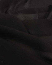 Tissu crêpe georgette noir au mètre