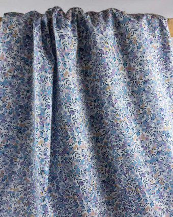 Tissu liberty Wiltshire E bleu au mètre - Mercerine Tissus en ligne