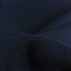 Tissu habillement - Tissu sweat jogging bleu marine - Mercerine Tissus et mercerie en ligne - zoom