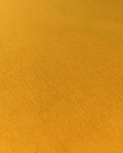 Tissu coton uni oekotex jaune soleil Henry - par 10cm