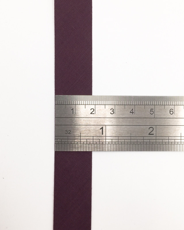 Mercerie au mètre : Biais uni violet pourpre profond - Mercerine