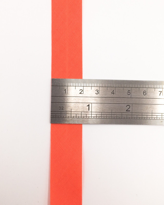 Biais orange tangerine : vendu au mètre - Mercerine